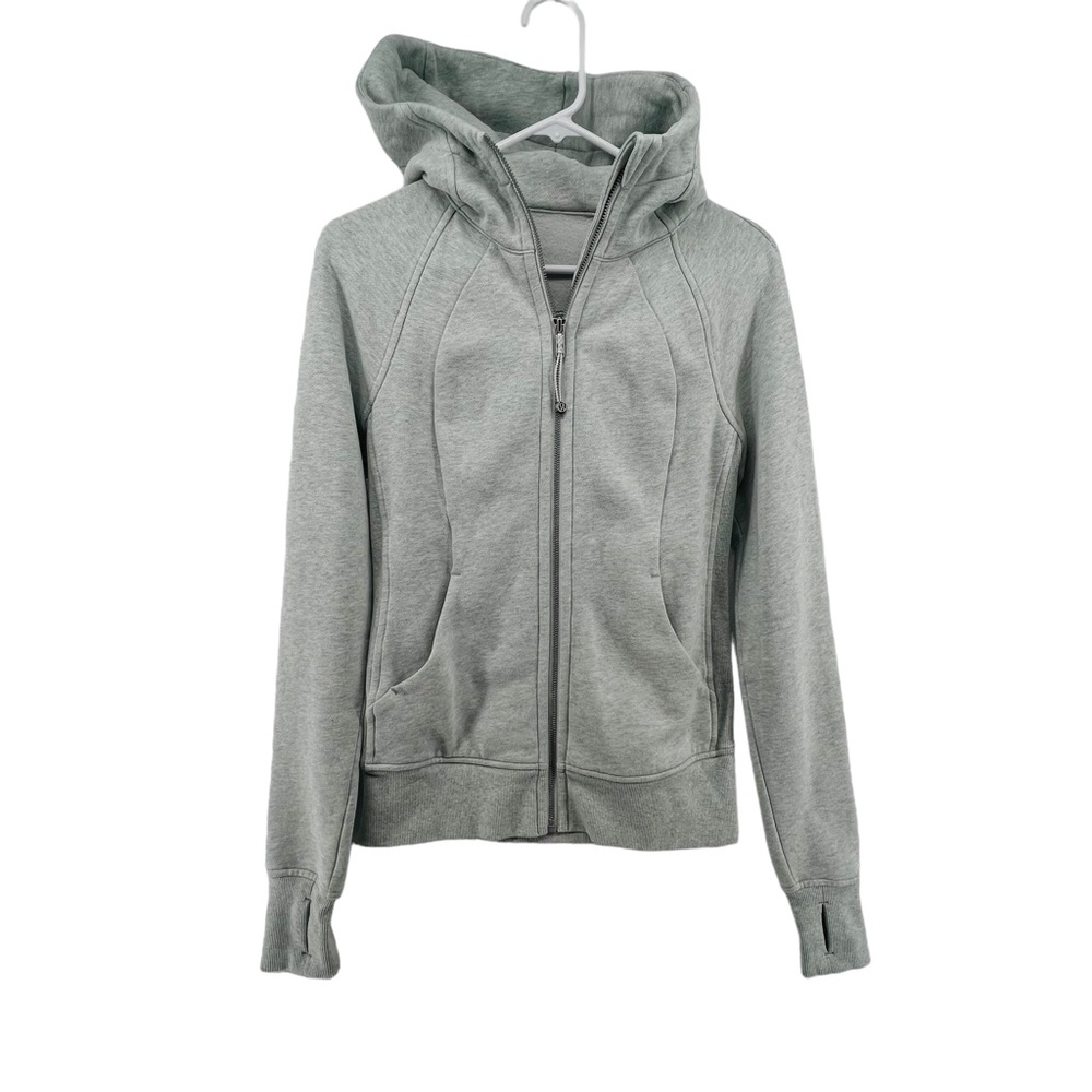 Lululemon Light Green Size 4 Hoodie Sweatshirt Full Zip Thumb Holes Pockets